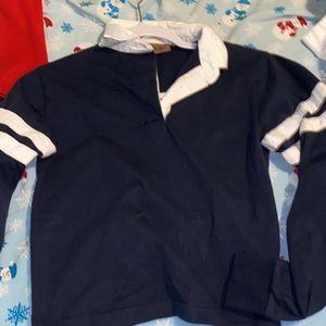 Harlow navy blue collared shirt